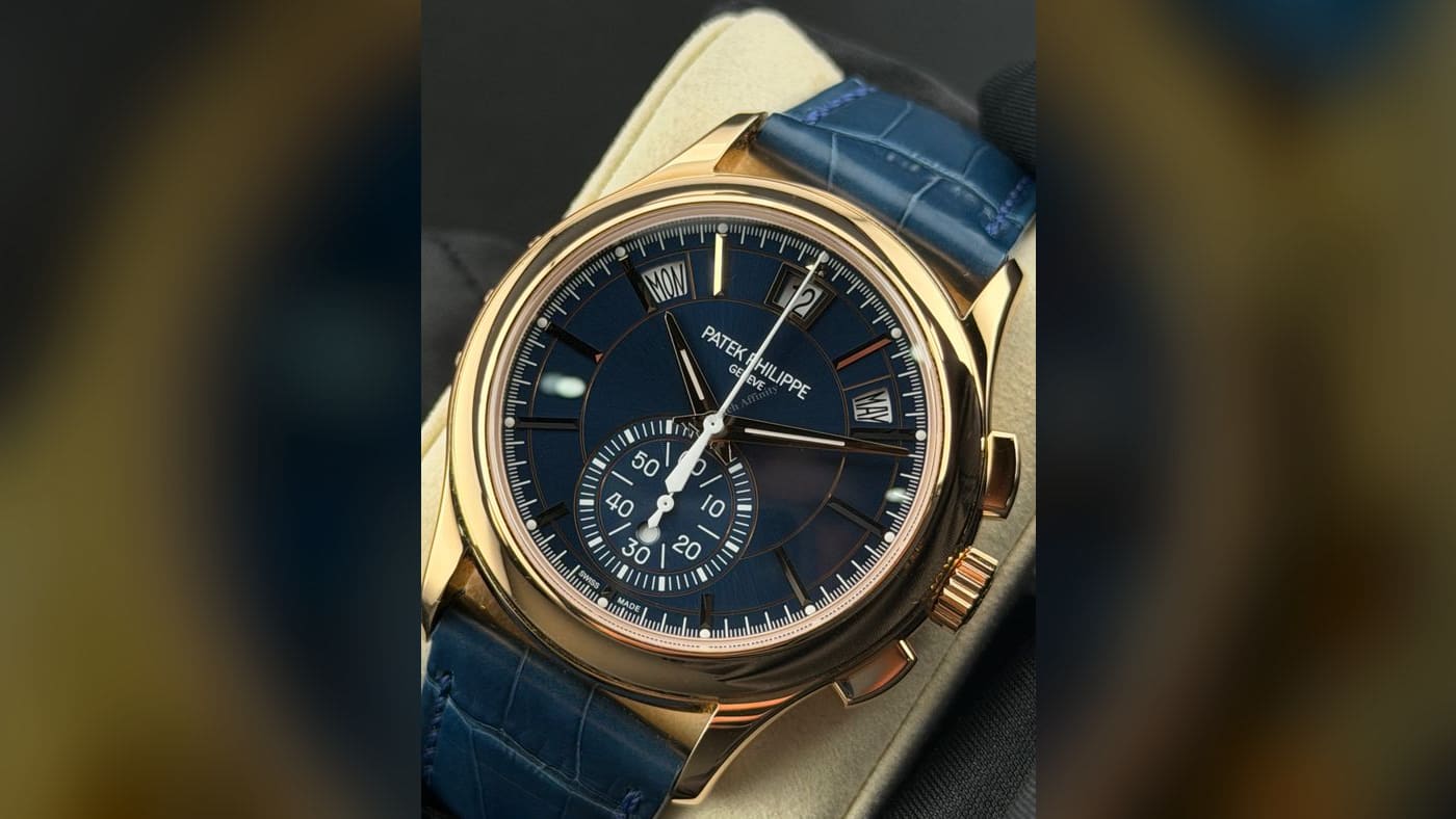 Patek Philippe Annual Calendar Flyback Chronograph 5905R-010, photographed at Watch Affinity in San Antonio