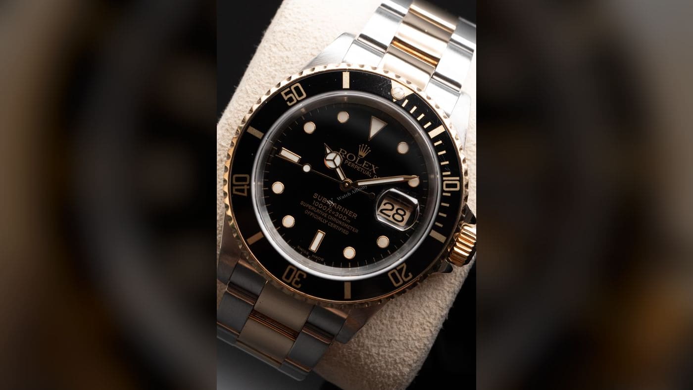 Rolex Submariner Date 16613, photographed at Watch Affinity in San Antonio