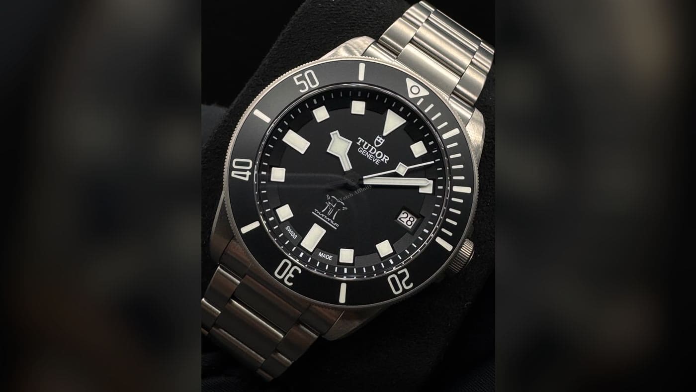 Tudor Pelagos Titanium 25600TN, photographed at Watch Affinity in San Antonio