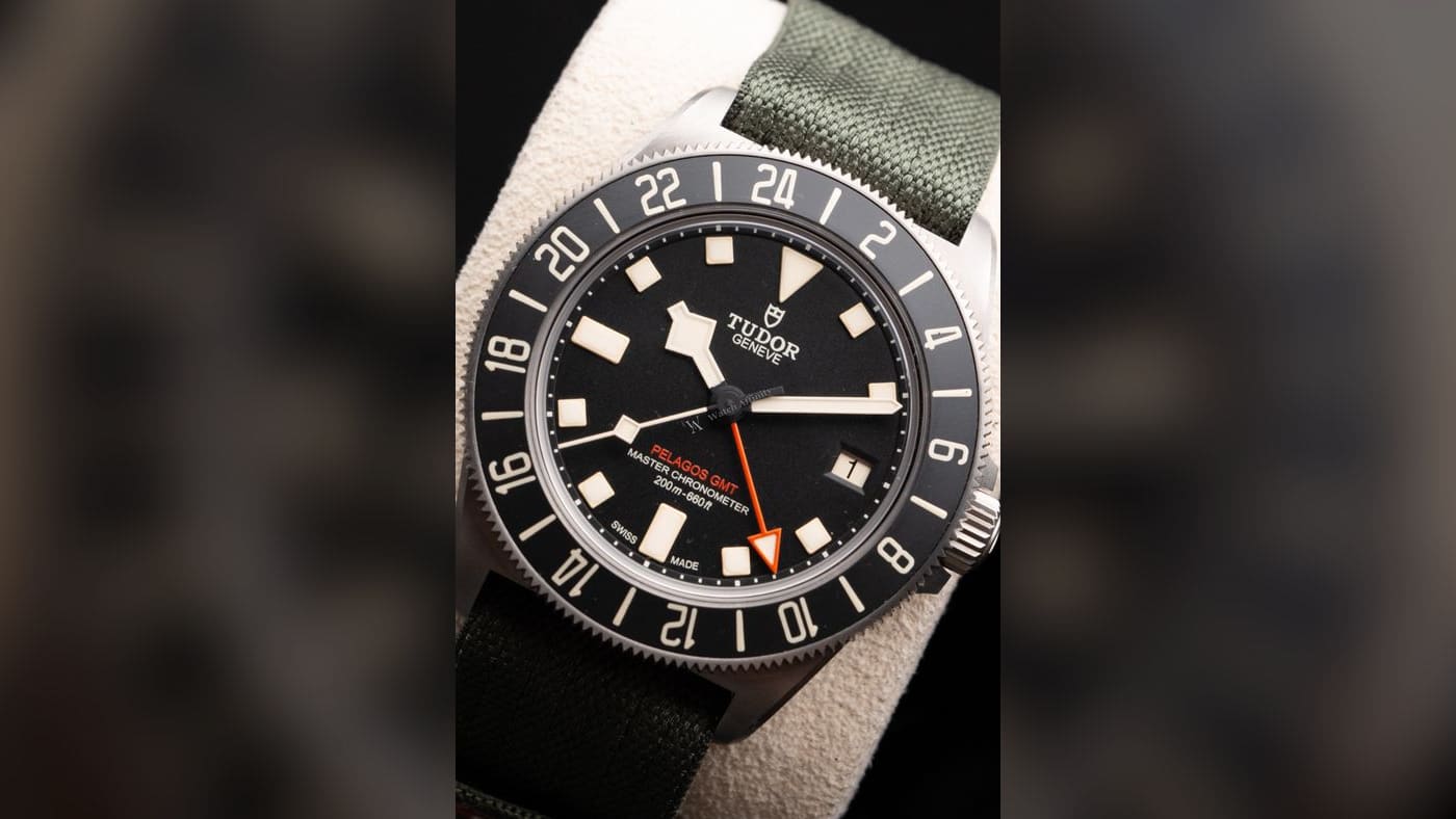 Tudor Pelagos FXD GMT 'Zulu Time' Titanium 2542G267NU, photographed at Watch Affinity in San Antonio