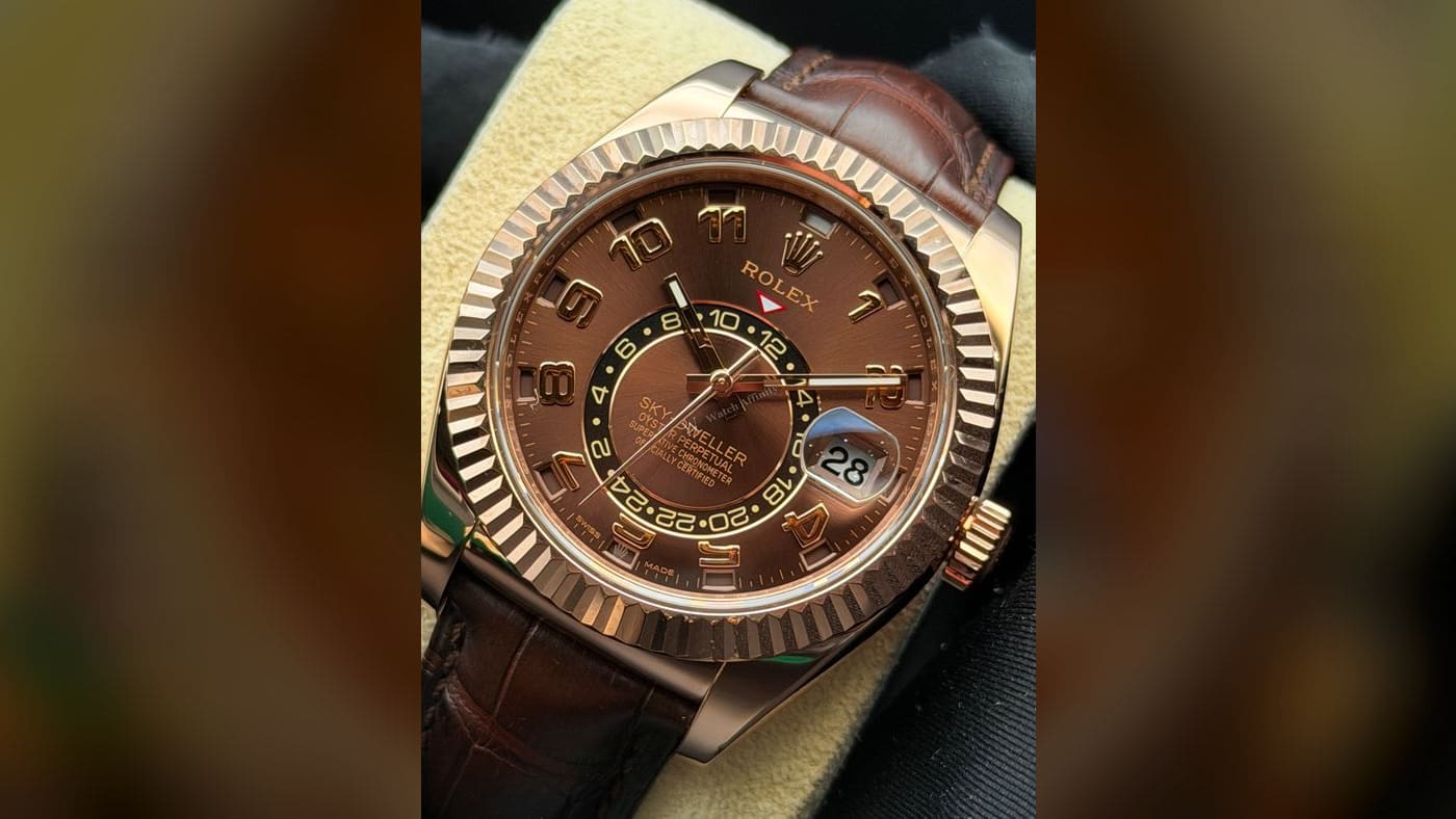 Rolex Sky-Dweller 326135, photographed at Watch Affinity in San Antonio